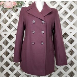 Kenneth Cole Reaction Wool Blend Pea Coat Size XL